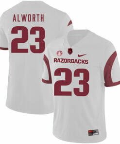 Arkansas Razorbacks #23 Lance Alworth College Football Jersey White