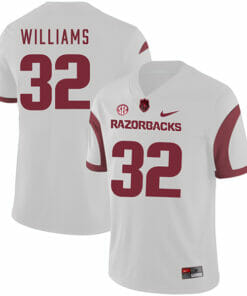 Arkansas Razorbacks #32 Jonathan Williams College Football Jersey White
