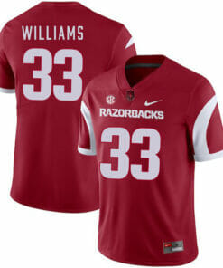Arkansas Razorbacks #33 David Williams College Football Jersey Red