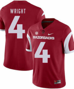 Arkansas Razorbacks #4 Jarius Wright College Football Jersey Red