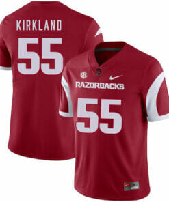 Arkansas Razorbacks #55 Denver Kirkland College Football Jersey Red