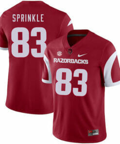 Arkansas Razorbacks #83 Jeremy Sprinkle College Football Jersey Red