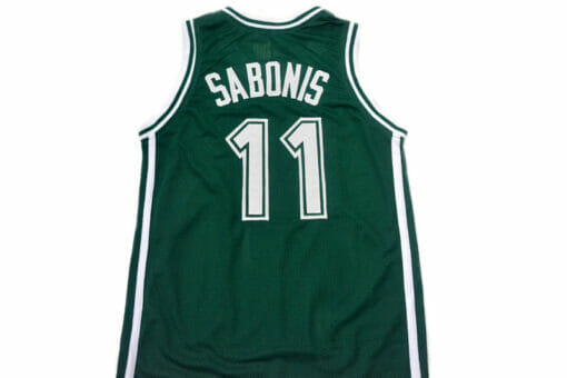 Arvydas Sabonis #11 Zalgiris Kaunas Lithuania Basketball Jersey Green