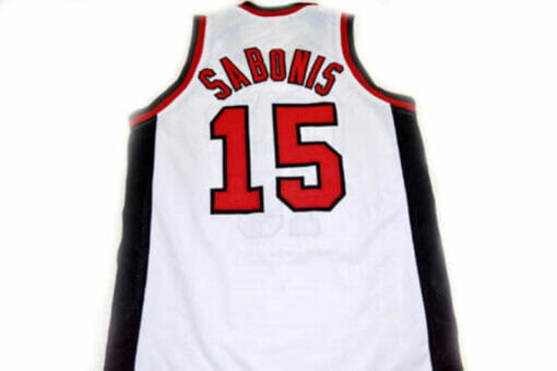 Arvydas Sabonis #15 CCCP Team Russia Basketball Jersey White