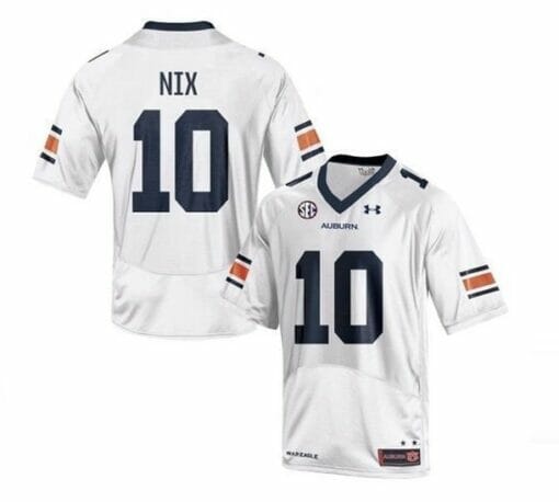 Auburn Tigers #10 Bo Nix NCAA Football Jersey White
