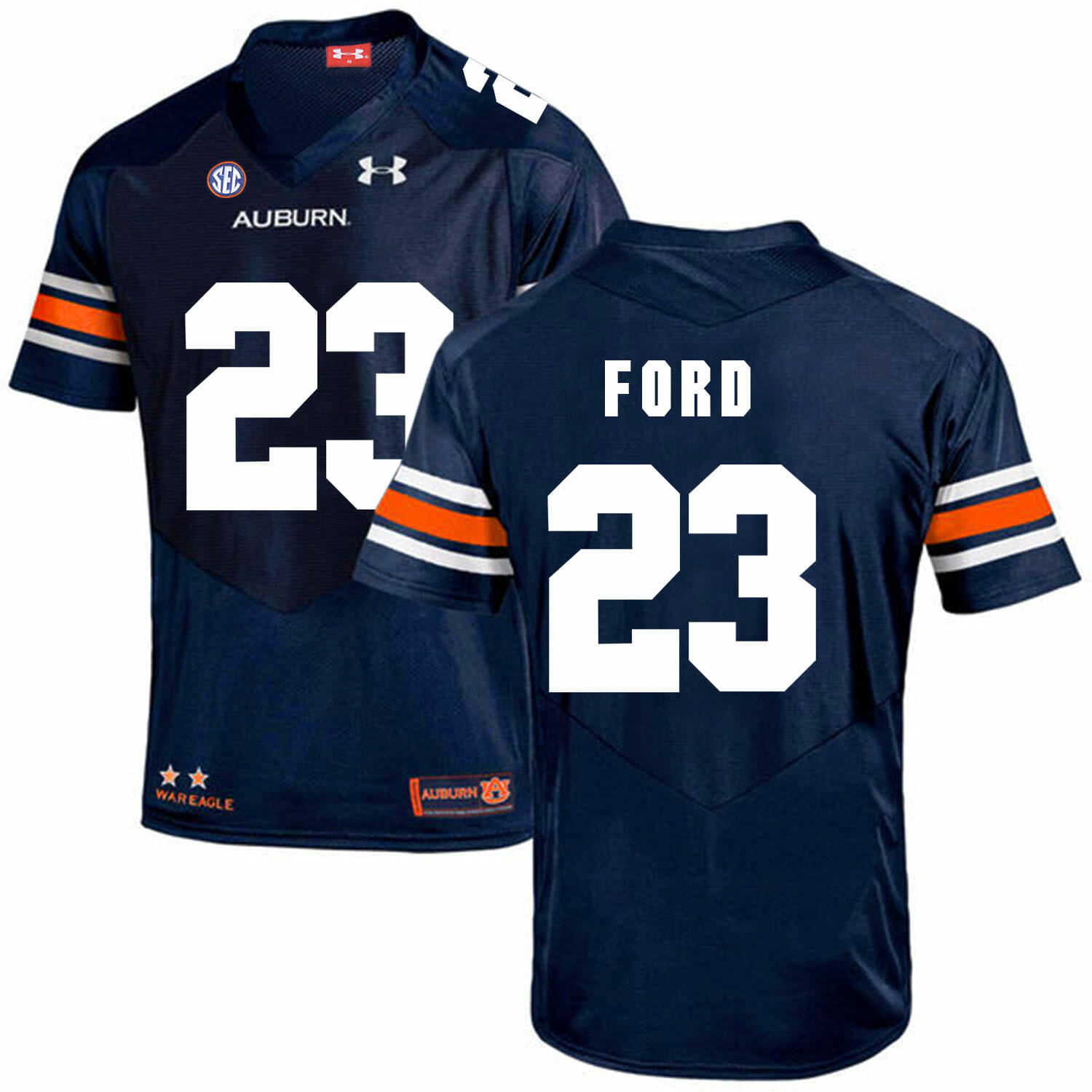 Auburn Tigers Under Armour #23 Rudy Ford Football Jersey Dark Blue 1 Auburn Tigers Under Armour #23 Rudy Ford Football Jersey Dark Blue