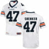 Auburn Tigers Under Armour #47 SHENKER Football Jersey White 7 Auburn Tigers Under Armour #47 SHENKER Football Jersey White