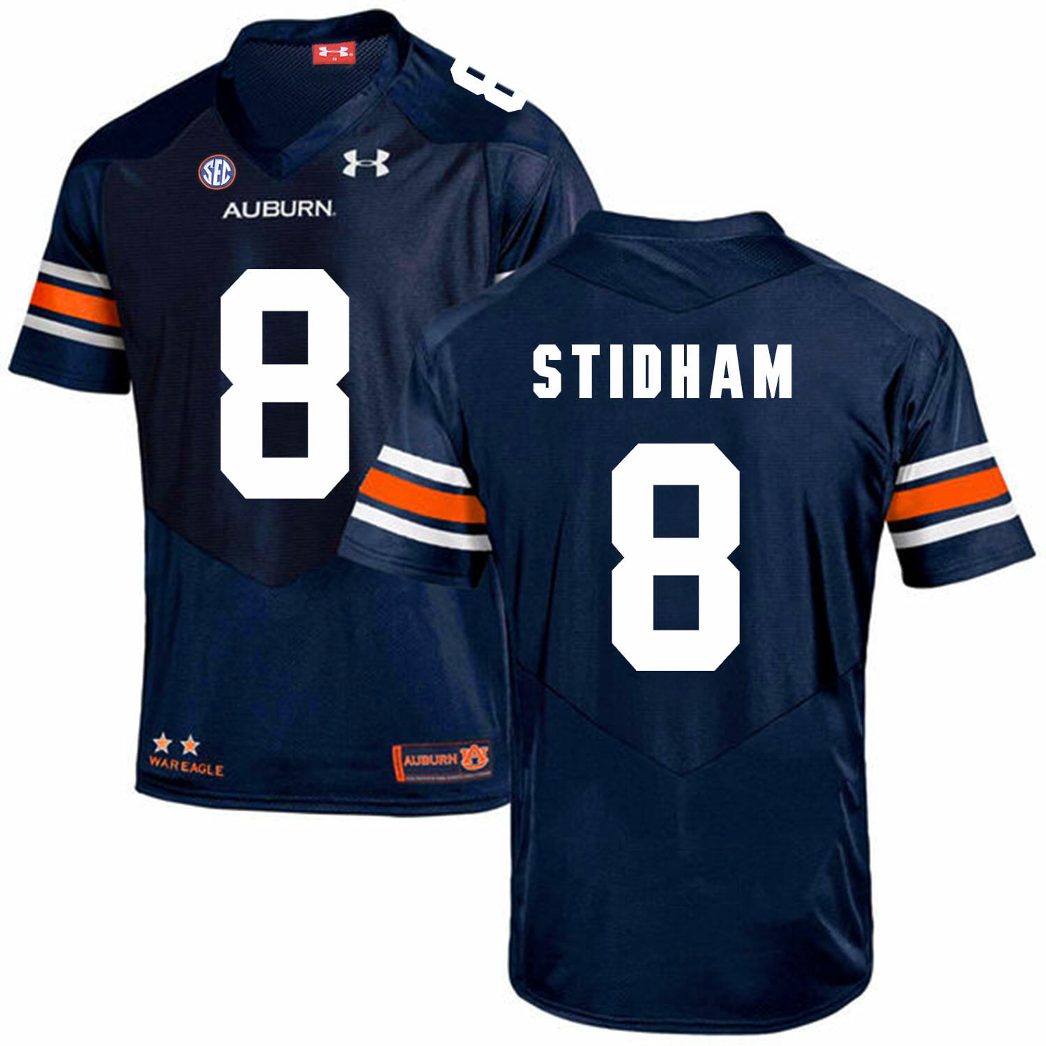 Auburn Tigers Under Armour #8 STIDHAM Football Jersey Dark Blue 1 Auburn Tigers Under Armour #8 STIDHAM Football Jersey Dark Blue