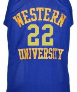 Butch Mcrae Western University Basketball Jersey Blue Chips Movie Blue