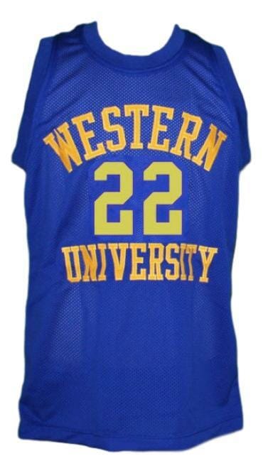 Butch Mcrae Western University Basketball Jersey Blue Chips Movie Blue 2 Butch Mcrae Western University Basketball Jersey Blue Chips Movie Blue
