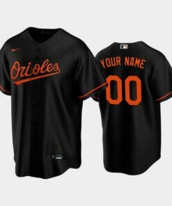 Baltimore Orioles Custom Name Number Coolbase Baseball Jersey Black