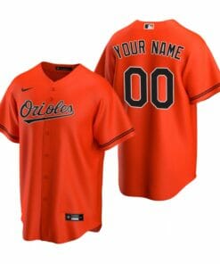 Baltimore Orioles Custom Name Number Coolbase Baseball Jersey Orange