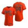 Baltimore Orioles Custom Name Number Flexbase Baseball Jersey Orange