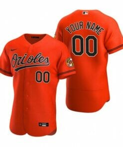 Baltimore Orioles Custom Name Number Flexbase Baseball Jersey Orange