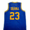 Barack Obama #23 Punahou High School Basketball Jersey Blue 7 Barack Obama #23 Punahou High School Basketball Jersey Blue