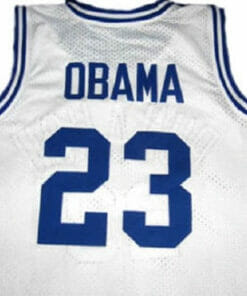 Barack Obama #23 Punahou High School Basketball Jersey White