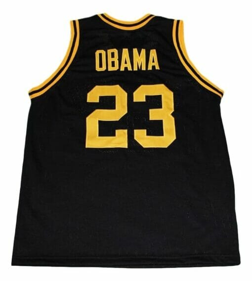 Barack Obama #23 Punahou High School New Basketball Jersey Black