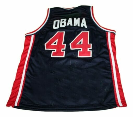 Barack Obama #44 Team USA New Basketball Jersey Navy Blue