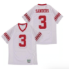 Barry Sanders #3 Wichita High School Football Jersey White 7 Barry Sanders #3 Wichita High School Football Jersey White