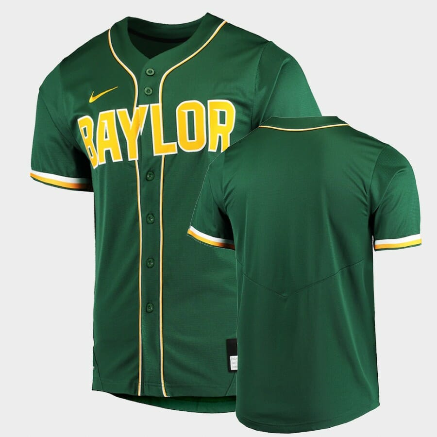 Baylor Bears Custom Green College Baseball Vapor Untouchable Elite Replica Jersey 1 Baylor Bears Custom Green College Baseball Vapor Untouchable Elite Replica Jersey