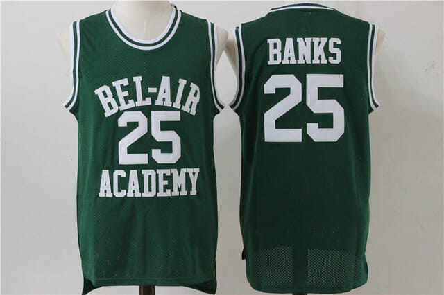 Bel Air Academy #25 Banks Basketball Jersey 1 Bel Air Academy #25 Banks Basketball Jersey