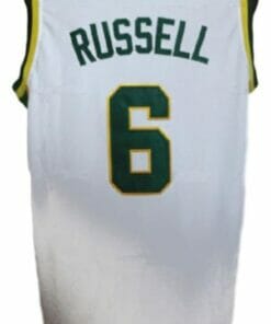 Bill Russell #6 College Basketball Jersey Sewn White