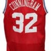 Billy Cunningham Aba East Retro Basketball Jersey New Sewn Red