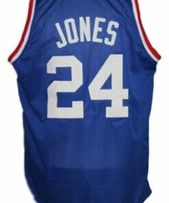 Bobby Jones #24 Denver Aba Retro Basketball Jersey New Sewn Blue