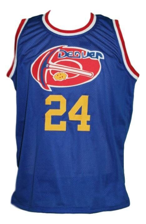 Bobby Jones #24 Denver Aba Retro Basketball Jersey New Sewn Blue