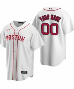 Boston Red Sox Custom Name Number Coolbase Baseball Jersey White