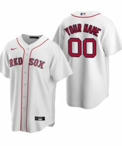 Boston Red Sox Home Custom Name Number Coolbase Baseball Jersey White