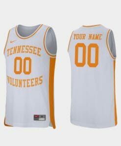 Custom Name Number Tennessee Volunteers White Retro Performance College Basketball Jersey