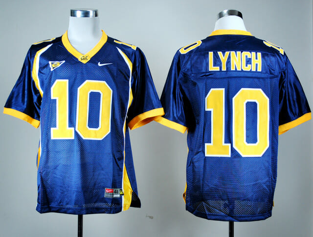 California Golden Bears #10 Marshawn Lynch Football Jersey Blue 1 California Golden Bears #10 Marshawn Lynch Football Jersey Blue