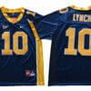 California Golden Bears #10 Marshawn Lynch Football Jersey Blue With Patch 6 California Golden Bears #10 Marshawn Lynch Football Jersey Blue With Patch