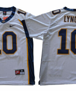 California Golden Bears #10 Marshawn Lynch Football Jersey White With Patch
