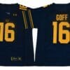California Golden Bears #16 Goff Football Jersey Deep Blue Under Armour 6 California Golden Bears #16 Goff Football Jersey Deep Blue Under Armour