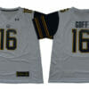 California Golden Bears #16 Goff Football Jersey White Under Armour