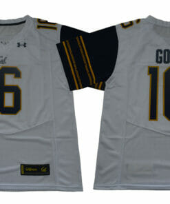 California Golden Bears #16 Goff Football Jersey White Under Armour