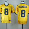 California Golden Bears #8 Aaron Rodgers NCAA Football Jersey Yellow