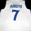 Carlos Arroyo #7 Puerto Rico Basketball Jersey White 7 Carlos Arroyo #7 Puerto Rico Basketball Jersey White