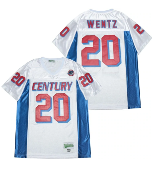 Carson Wentz #20 High School Football Jersey White 1 Carson Wentz #20 High School Football Jersey White