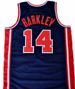 Charles Barkley #14 Team USA Basketball Jersey Navy Blue