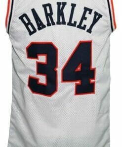 Charles Barkley #34 Custom College Basketball Jersey New Sewn White