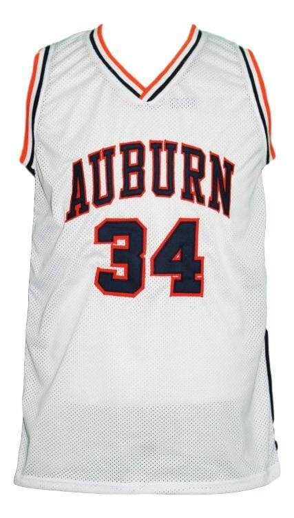 Charles Barkley #34 Custom College Basketball Jersey New Sewn White 2 Charles Barkley #34 Custom College Basketball Jersey New Sewn White