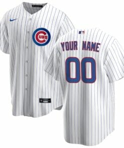 Chicago Cubs Home Custom Name Number Coolbase Baseball Jersey White