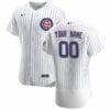 Chicago Cubs Home Custom Name Number Flexbase Baseball Jersey White