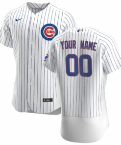 Chicago Cubs Home Custom Name Number Flexbase Baseball Jersey White