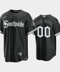 Chicago White Sox 2021 City Connect Custom Name Number Jersey Black