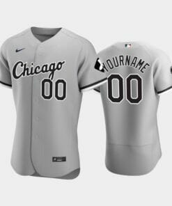 Chicago White Sox Custom Name Number Flexbase Baseball Jersey Gray