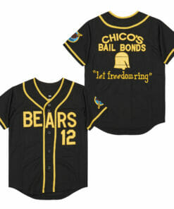 Chico Bail Bonds Bad News Bears Baseball Jersey Black